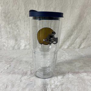 Tervis 24 oz Old Gold Football Helmet Double Wall Classic Insulated Tumbler Cup